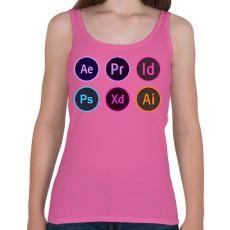 PRINTFASHION Grafikusoknak - Női atléta - Rózsaszín