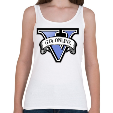 PRINTFASHION Grand theft auto V online - Női atléta - Fehér női trikó