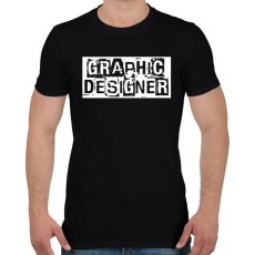 PRINTFASHION Graphic designer - Férfi póló - Fekete