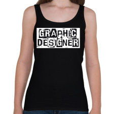 PRINTFASHION Graphic designer - Női atléta - Fekete női trikó