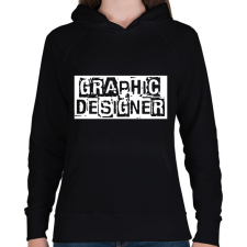 PRINTFASHION Graphic designer - Női kapucnis pulóver - Fekete női pulóver, kardigán