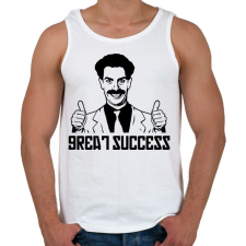 PRINTFASHION Great Success - Férfi atléta - Fehér atléta, trikó