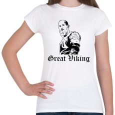 PRINTFASHION Great Viking - Női póló - Fehér
