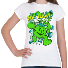 PRINTFASHION Green cup - Női póló - Fehér női póló