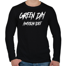 PRINTFASHION GREEN DAY 3 - Férfi hosszú ujjú póló - Fekete férfi póló