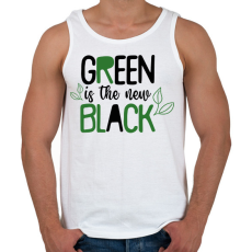 PRINTFASHION Green is the new Black - Férfi atléta - Fehér