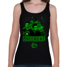 PRINTFASHION greenday - Női atléta - Fekete női trikó