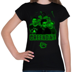 PRINTFASHION greenday - Női póló - Fekete
