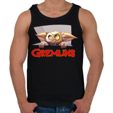 PRINTFASHION Gremlins - Férfi atléta - Fekete