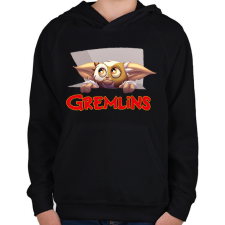 PRINTFASHION Gremlins - Gyerek kapucnis pulóver - Fekete gyerek pulóver, kardigán