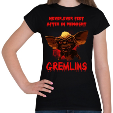 PRINTFASHION Gremlins - Női póló - Fekete