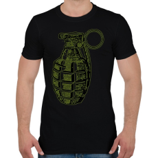 PRINTFASHION Grenade - Férfi póló - Fekete