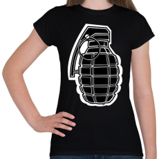 PRINTFASHION Grenade - Női póló - Fekete