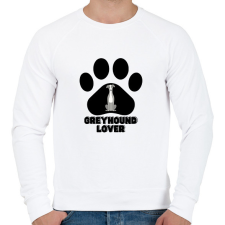 PRINTFASHION Greyhound Lover - Férfi pulóver - Fehér férfi pulóver, kardigán