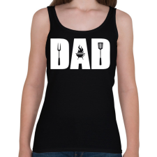 PRINTFASHION Grill apa - Női atléta - Fekete női trikó