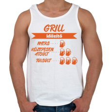 PRINTFASHION Grill időzítő - Férfi atléta - Fehér