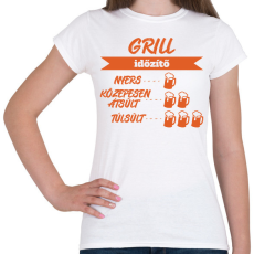 PRINTFASHION Grill időzítő - Női póló - Fehér