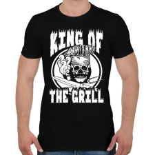 PRINTFASHION Grill király - Férfi póló - Fekete férfi póló