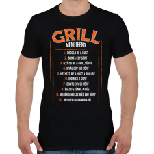 PRINTFASHION Grill menetrend - Férfi póló - Fekete férfi póló