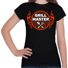 PRINTFASHION Grill Mester - Női póló - Fekete női póló