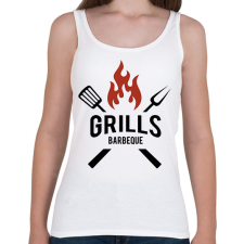 PRINTFASHION Grill - Női atléta - Fehér női trikó