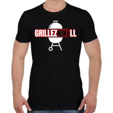 PRINTFASHION GrillezNIKEll - Férfi póló - Fekete férfi póló