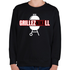 PRINTFASHION GrillezNIKEll - Gyerek pulóver - Fekete