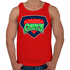 PRINTFASHION GRINCH - Férfi atléta - Piros