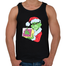 PRINTFASHION Grincs - Férfi atléta - Fekete