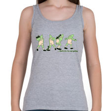 PRINTFASHION grincs készülődik - Női atléta - Sport szürke női trikó