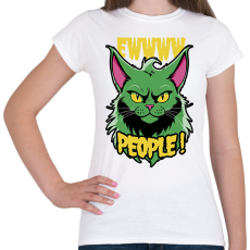 PRINTFASHION Grincs macska - Női póló - Fehér