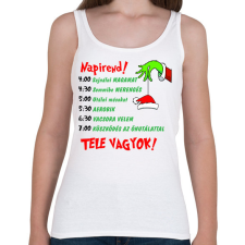 PRINTFASHION Grincs napirend - Női atléta - Fehér női trikó