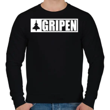 PRINTFASHION Gripen - fehér - Férfi pulóver - Fekete férfi pulóver, kardigán