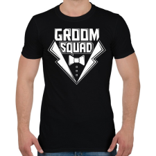 PRINTFASHION Groom squad - Férfi póló - Fekete férfi póló