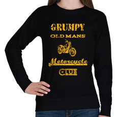 PRINTFASHION grumpy old mans motorcycle club - Női pulóver - Fekete