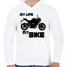 PRINTFASHION gsr - Férfi kapucnis pulóver - Fehér