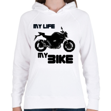 PRINTFASHION gsr - Női kapucnis pulóver - Fehér