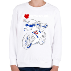 PRINTFASHION gsxr - Gyerek pulóver - Fehér