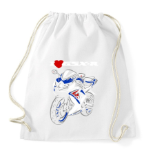 PRINTFASHION gsxr - Sportzsák, Tornazsák - Fehér tornazsák