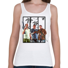 PRINTFASHION Gta 5 - Női atléta - Fehér női trikó