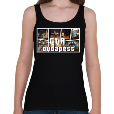 PRINTFASHION GTA BUDAPEST - Női atléta - Fekete