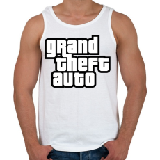 PRINTFASHION GTA - Férfi atléta - Fehér
