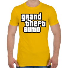 PRINTFASHION GTA - Férfi póló - Sárga