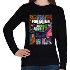 PRINTFASHION GTA Fortnite - Női pulóver - Fekete női pulóver, kardigán