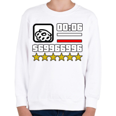 PRINTFASHION Gta Hud - Gyerek pulóver - Fehér