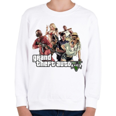 PRINTFASHION GTA Logo 2 - Gyerek pulóver - Fehér