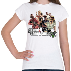 PRINTFASHION GTA Logo 2 - Női póló - Fehér