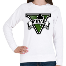 PRINTFASHION GTA V logo - Női pulóver - Fehér