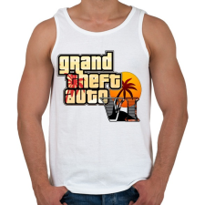 PRINTFASHION GTA Vice City - Férfi atléta - Fehér atléta, trikó