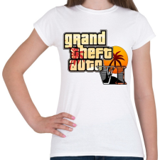 PRINTFASHION GTA Vice City - Női póló - Fehér női póló